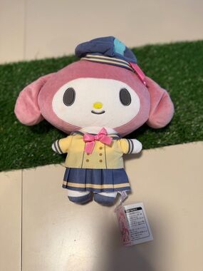 Sanrio My Melody Pink Plush Doll in School Outfit